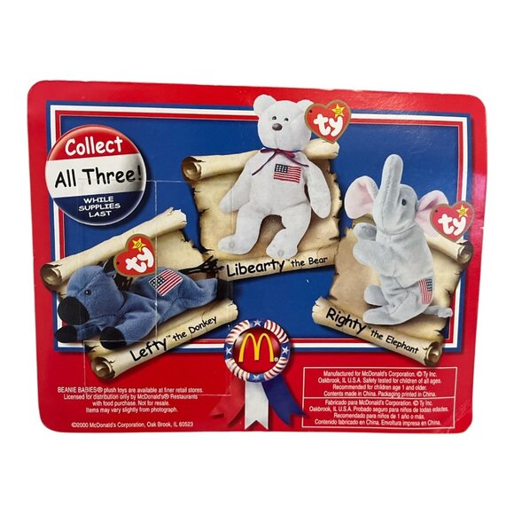 VTG 2000 Ty Beanie Baby “Righty the Elephant” – McDonald’s Exclusive – NIP - Picture 2 of 2